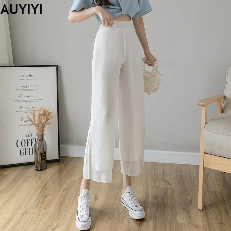 Draping chiffon wide-leg pants women 2021 summer fashion casual loose nine-point hakama thin section high waist women AUYIYI
Draping chiffon wide-leg pants women 2021 summer fashion casual loose nine-point hakama thin section high waist women AUYIYI