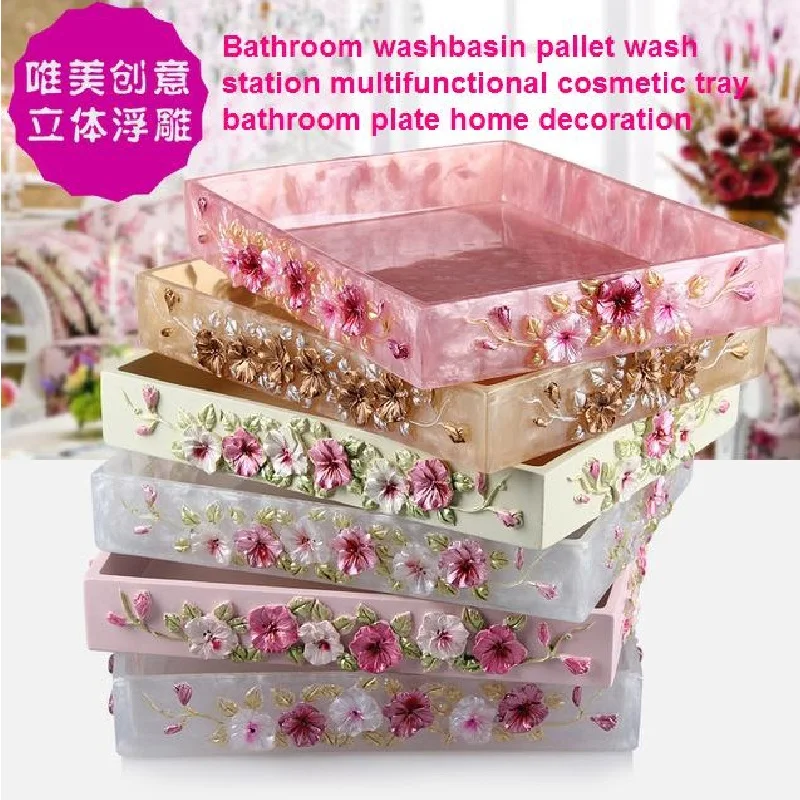 Home Decoration Fashion Bathroom Washbasin Pallet Wash Station Multifunctional Cosmetic Tray
Home Decoration Fashion Bathroom Washbasin Pallet Wash Station Multifunctional Cosmetic Tray