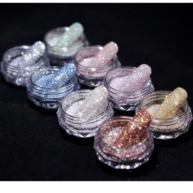 8 Colors Nail Crystal Diamond Powder Rainbow Color Glitter Shiny Pigment Holographic Glass Micro Drill Nails Art Decoration H02
8 Colors Nail Crystal Diamond Powder Rainbow Color Glitter Shiny Pigment Holographic Glass Micro Drill Nails Art Decoration H02