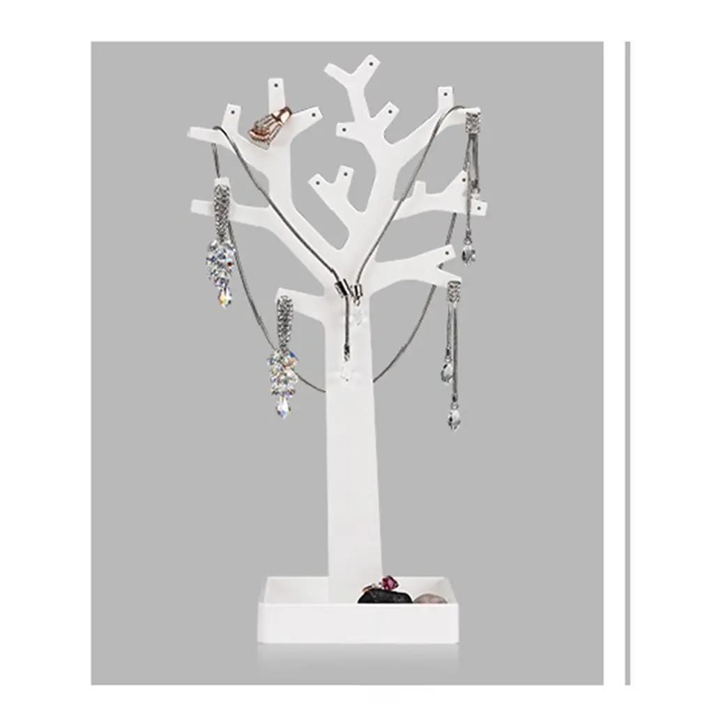 Plastic Tree Shaped Jewelry Display Rack Bracelet Hanger Earring Showing Shelf Necklace Display Stand Showcase 
Plastic Tree Shaped Jewelry Display Rack Bracelet Hanger Earring Showing Shelf Necklace Display Stand Showcase
