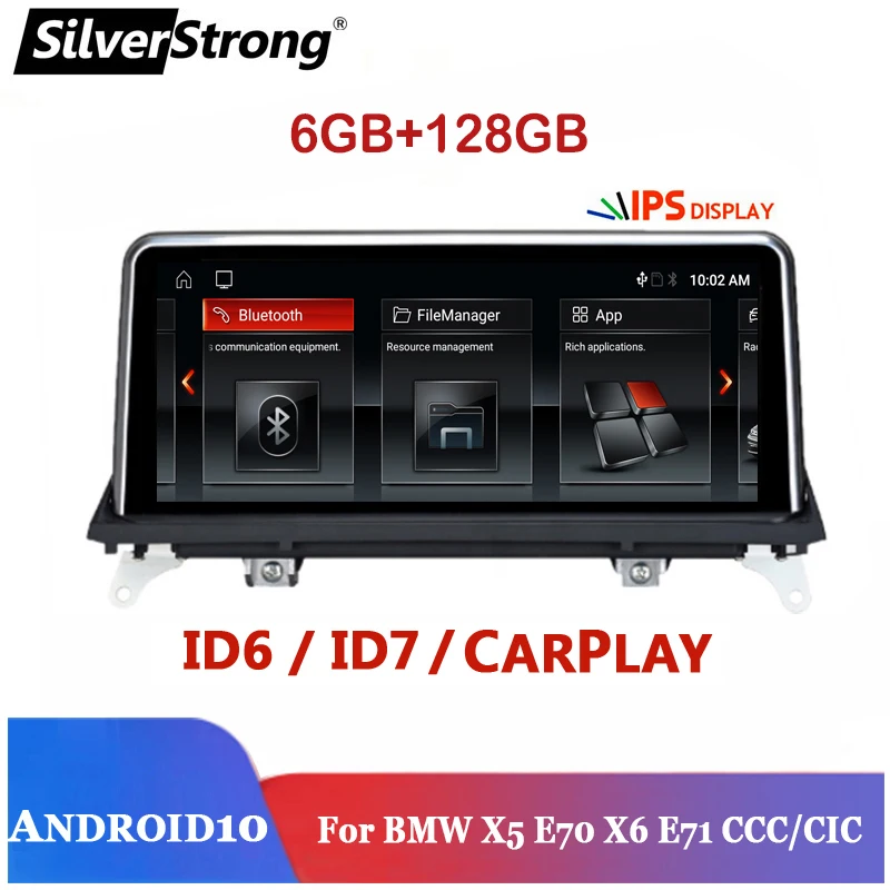 6GB 128GB Car DVD radio Player for BMW X5 E70/X6 E71 (2007-2013) CCC/CIC System headUnit PC Navigation Auto Radio Multimedia IPS
6GB 128GB Car DVD radio Player for BMW X5 E70/X6 E71 (2007-2013) CCC/CIC System headUnit PC Navigation Auto Radio Multimedia IPS