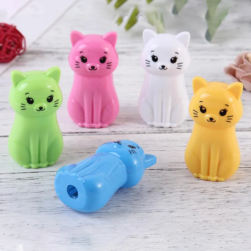 5 Pcs/set Cartoon Mini Candy Color Animal Cat Plastic Pencil Sharpeners Pencil Cutter for Kids Gift School Stationery
5 Pcs/set Cartoon Mini Candy Color Animal Cat Plastic Pencil Sharpeners Pencil Cutter for Kids Gift School Stationery