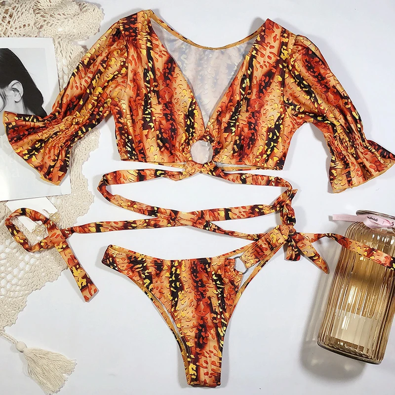 Leopard Feather Print Wrap Around Bikini 2020 Women Swimwear Female Swimsuit Two-pieces Bikini set Bather Bathing Beach Suit New
Leopard Feather Print Wrap Around Bikini 2020 Women Swimwear Female Swimsuit Two-pieces Bikini set Bather Bathing Beach Suit New