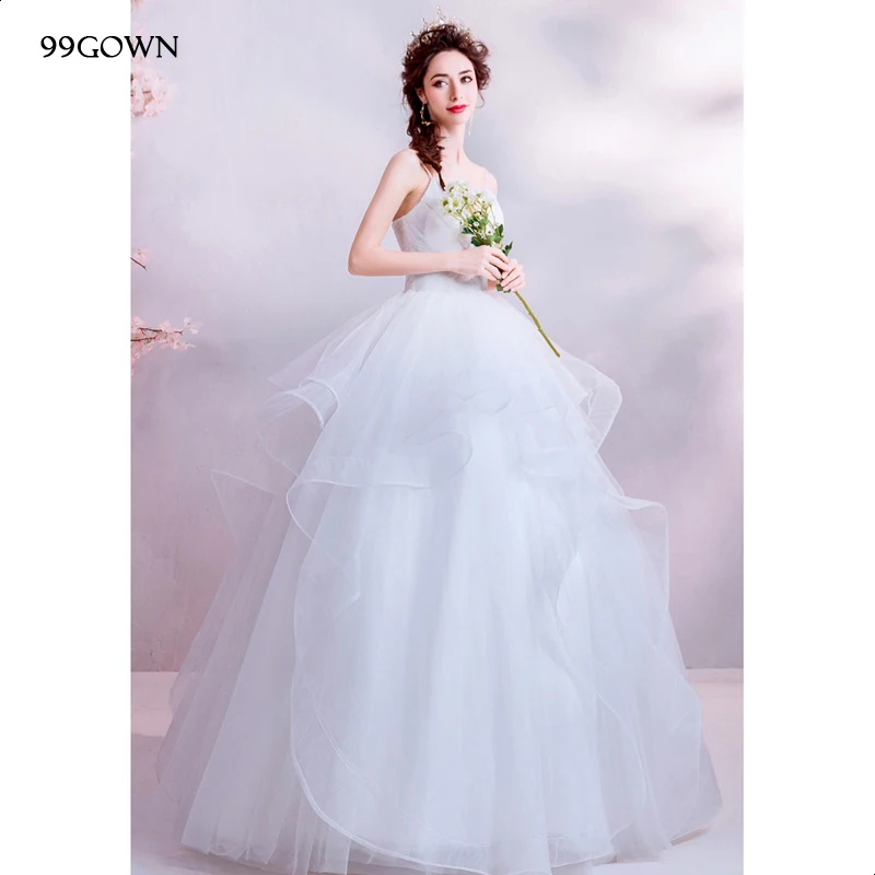99GOWN 2021 Simple Wedding Dress V-Neck Sleeveless Wedding Ball Gown Sexy Backless Pleated Bridal Wedding Dresses
99GOWN 2021 Simple Wedding Dress V-Neck Sleeveless Wedding Ball Gown Sexy Backless Pleated Bridal Wedding Dresses