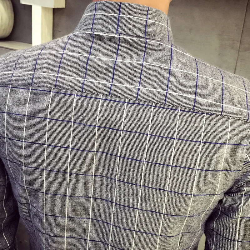 Spring 2019 men long sleeve shirt, pointed collar stripe cultivate one's morality type long sleeve shirts
Spring 2019 men long sleeve shirt, pointed collar stripe cultivate one's morality type long sleeve shirts