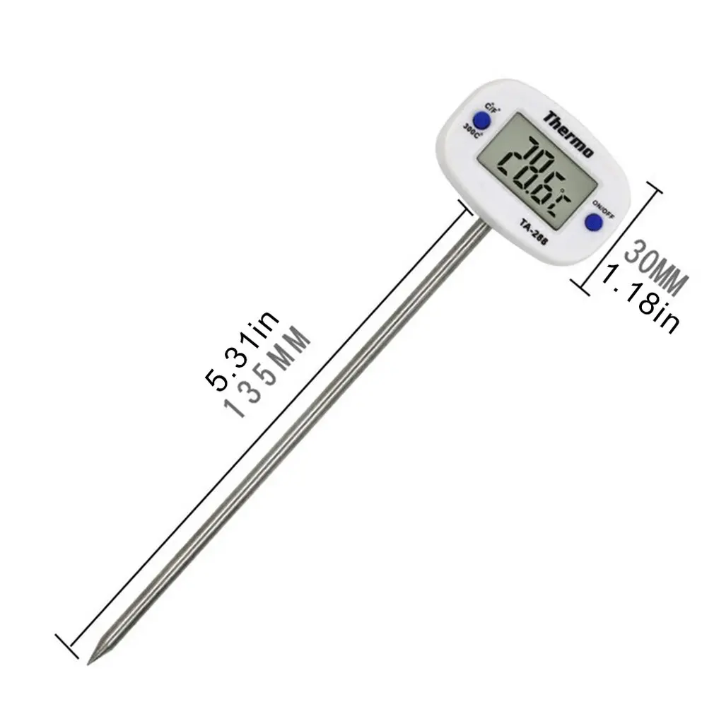 TA288 Needle Food Thermometer Kitchen Food Oil Thermometer Milk Thermometer Water Thermometer Electronic Thermometer
TA288 Needle Food Thermometer Kitchen Food Oil Thermometer Milk Thermometer Water Thermometer Electronic Thermometer