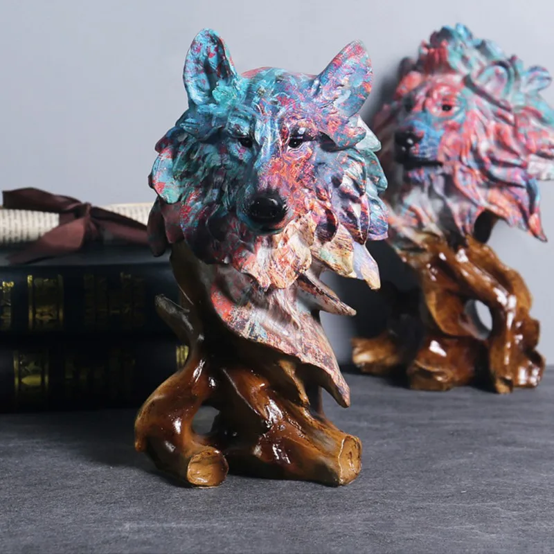 Abstract Statue Eagle/lion/horse/wolf Head Ornament Desktop Resin Crafts Sculpture Home Decor Animal Figurine Bookshelf Decor 
Abstract Statue Eagle/lion/horse/wolf Head Ornament Desktop Resin Crafts Sculpture Home Decor Animal Figurine Bookshelf Decor