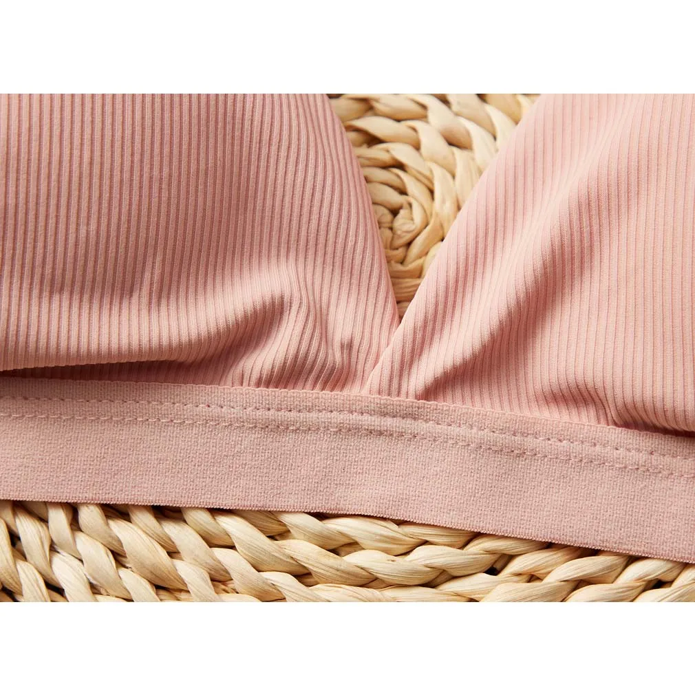 Women Bralette sexy lingerie French Ice silk Bra Girls Triangle Cup Lingerie Deep V Wireless Underwear Soft Thin Seamless Bra
Women Bralette sexy lingerie French Ice silk Bra Girls Triangle Cup Lingerie Deep V Wireless Underwear Soft Thin Seamless Bra