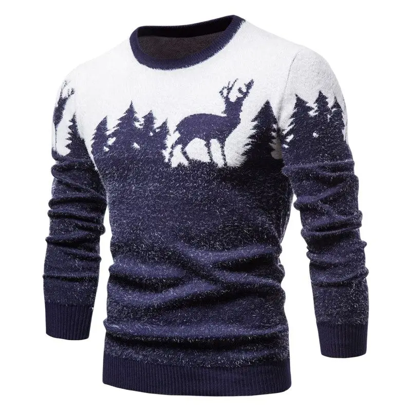 New Winter Men Christmas Tree Deer Print Mens Sweaters Casual O-neck Male Pullovers Slim Sweaters Pull Men
New Winter Men Christmas Tree Deer Print Mens Sweaters Casual O-neck Male Pullovers Slim Sweaters Pull Men