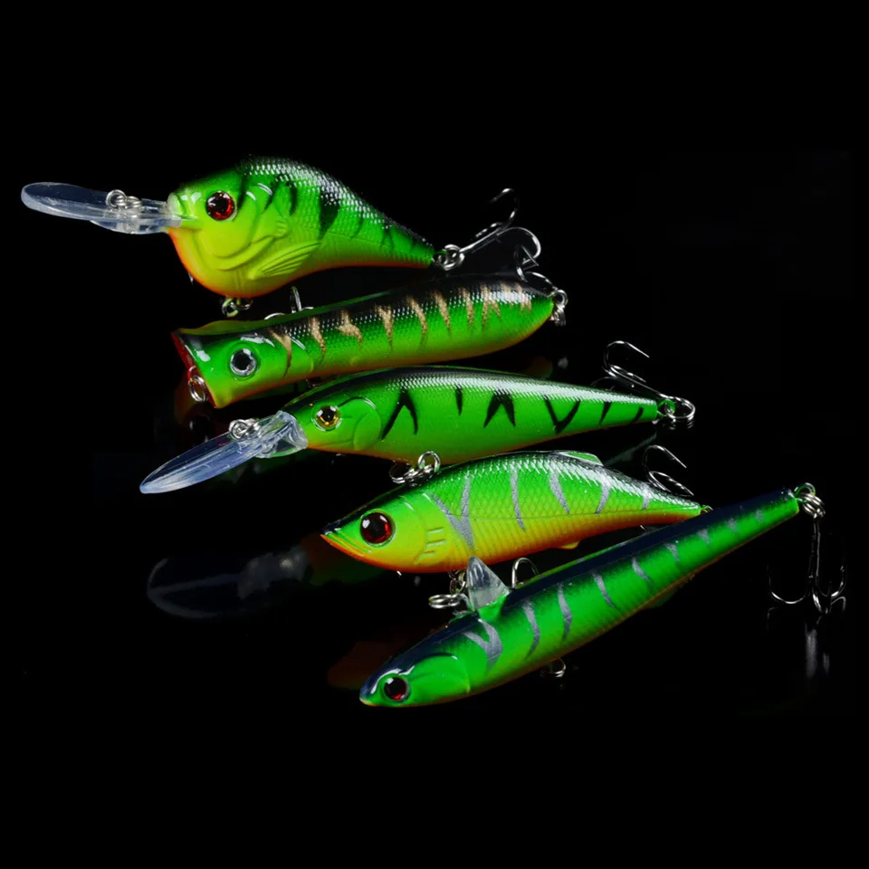 5pcs/lot Crankbait Fishing Lures minnow crank VIB Artificial Hard Bait 3D Eyes Crank Hard Bait Wobblers Lures with treble hooks 
5pcs/lot Crankbait Fishing Lures minnow crank VIB Artificial Hard Bait 3D Eyes Crank Hard Bait Wobblers Lures with treble hooks