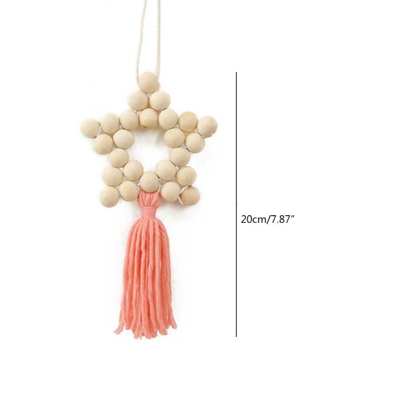 53CA Nordic Style Wall Hanging Ornament Star Shape Wooden Beads Tassel Pendant Kids Room Decoration Photography Props
53CA Nordic Style Wall Hanging Ornament Star Shape Wooden Beads Tassel Pendant Kids Room Decoration Photography Props
