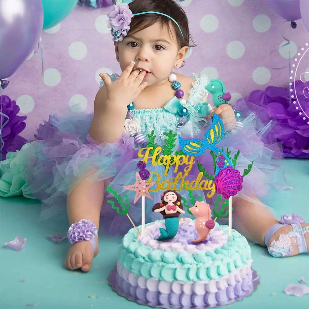 29pcs mermaid cake topper, seahorse mermaid tail seaweed starfish cake, happy birthday banner cake decoration for girls kids bab
29pcs mermaid cake topper, seahorse mermaid tail seaweed starfish cake, happy birthday banner cake decoration for girls kids bab