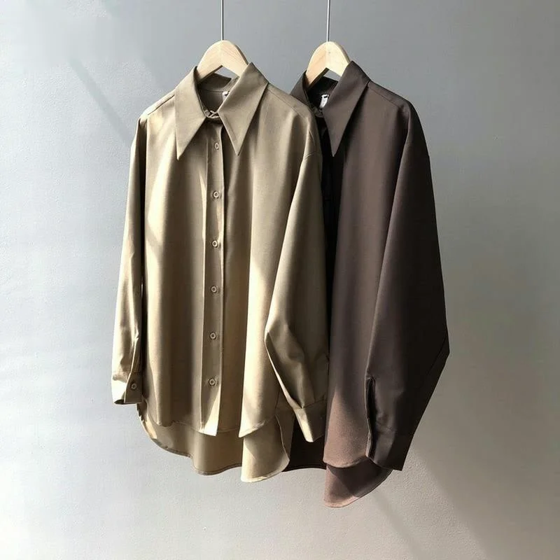 HXJJP Spring Autumn 2021 Women Casual Shirts Turn-down Collar Long Sleeve OL Style Loose Blouses Female
HXJJP Spring Autumn 2021 Women Casual Shirts Turn-down Collar Long Sleeve OL Style Loose Blouses Female
