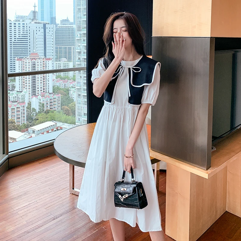Women Long Dress Summer Short Sleeve Elegant Ladie Solid Round Neck Dresses With Retro Shawl 2 Piece Suit 2021 Clothes For Woman
Women Long Dress Summer Short Sleeve Elegant Ladie Solid Round Neck Dresses With Retro Shawl 2 Piece Suit 2021 Clothes For Woman