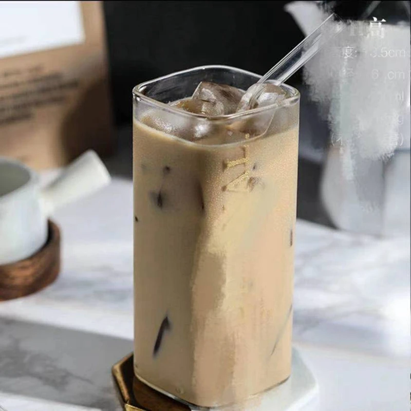 2PCSrdic Style Glass Simple High Temperature Square Cup Household Water Cup Beverage Cup Milk Tea Coffee Cup
2PCSrdic Style Glass Simple High Temperature Square Cup Household Water Cup Beverage Cup Milk Tea Coffee Cup