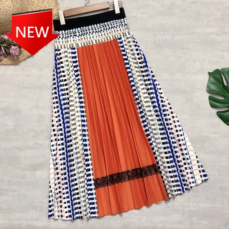 Patchwork Bohemia Printing Long Skirts Plus Size Elastic Waist Midi Skirts Daily Casual Wear Women Pleated Skirts Plaids
Patchwork Bohemia Printing Long Skirts Plus Size Elastic Waist Midi Skirts Daily Casual Wear Women Pleated Skirts Plaids