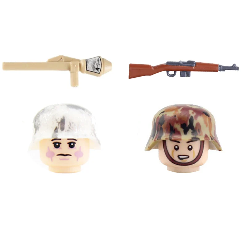 Military Soldiers In Autumn Accessories Building Blocks WW2 German Army G43 Gun Camouflage Helmet Parts Bricks Toys For Children
Military Soldiers In Autumn Accessories Building Blocks WW2 German Army G43 Gun Camouflage Helmet Parts Bricks Toys For Children