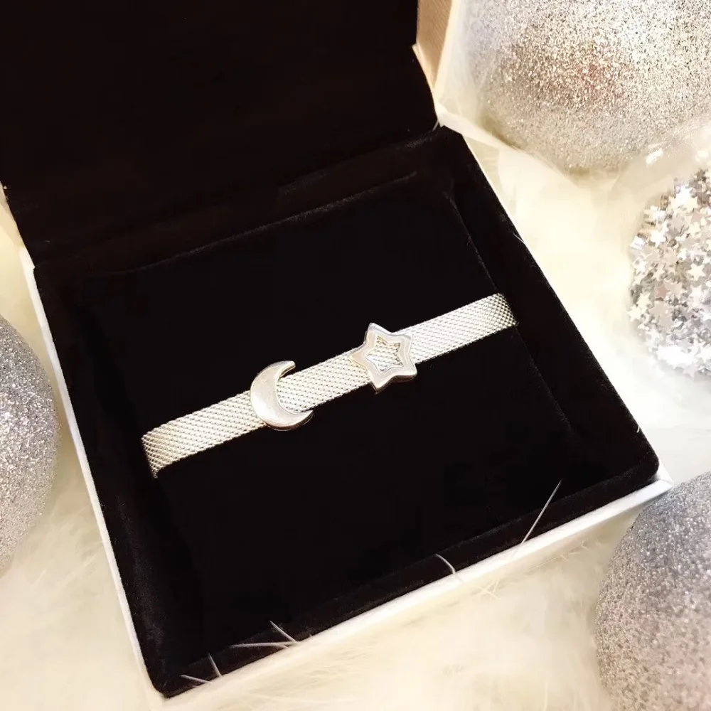 LIDU 100%925 Pure Silver High Quality Exquisite Fashion Generous Star Moon Bracelet Gift Free Mail
LIDU 100%925 Pure Silver High Quality Exquisite Fashion Generous Star Moon Bracelet Gift Free Mail