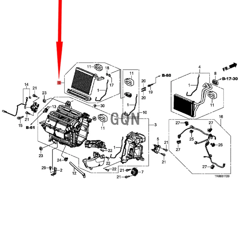 Evaporator core Hon daA CCO RD-2013 engine air-conditioning cooler evaporator cooling network controller water tank water pump
Evaporator core Hon daA CCO RD-2013 engine air-conditioning cooler evaporator cooling network controller water tank water pump