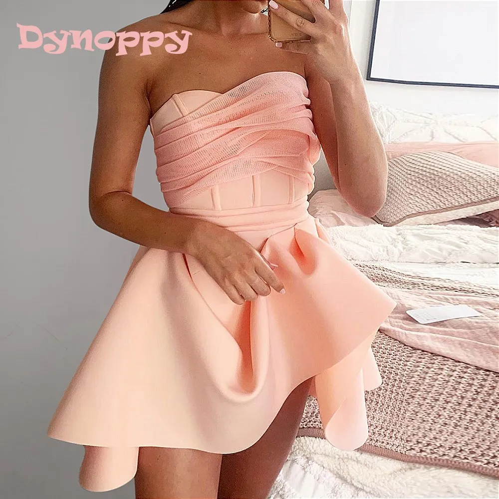 Dynoppy Women New Sexy Strapless Pink Dress For New Year 2022 Birthday Outfits Mesh Patchwork Lovey A-line Mini Christmas Dress
Dynoppy Women New Sexy Strapless Pink Dress For New Year 2022 Birthday Outfits Mesh Patchwork Lovey A-line Mini Christmas Dress