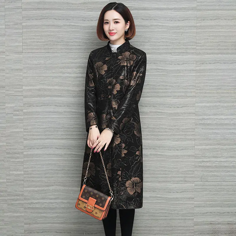 Women 2020 Spring Autumn New Genuine Leather Print Coats Female Plus Size Real Sheepskin Outwear Ladies Loose Button Jacket D146
Women 2020 Spring Autumn New Genuine Leather Print Coats Female Plus Size Real Sheepskin Outwear Ladies Loose Button Jacket D146