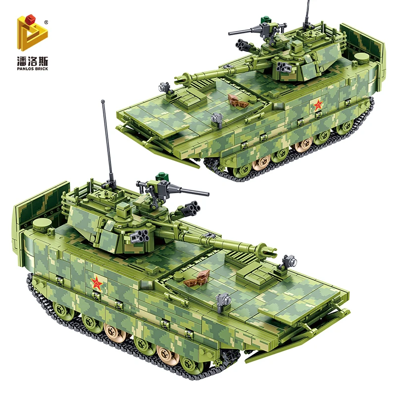PANLOS 1285 PCS WW2 Chinese Army Amphibious Main Battle Tank Model MOC Building Blocks Children's Toy Stickers Gift Small Bricks
PANLOS 1285 PCS WW2 Chinese Army Amphibious Main Battle Tank Model MOC Building Blocks Children's Toy Stickers Gift Small Bricks