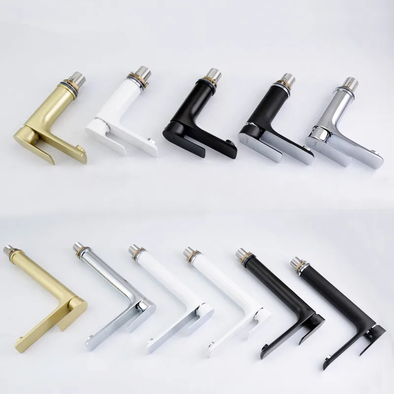 Bathroom Basin Faucets Solid Brass Sink Mixer Crane Tap Hot & Cold Deck Mounted Single Handle Gold/Black/Chrome Basin Faucets
Bathroom Basin Faucets Solid Brass Sink Mixer Crane Tap Hot & Cold Deck Mounted Single Handle Gold/Black/Chrome Basin Faucets