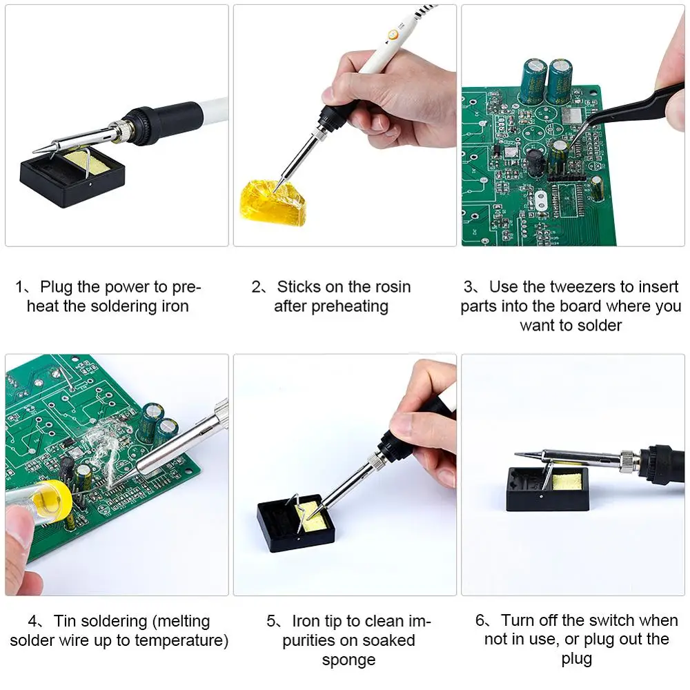 110V 220V 60W US/EU/UK Plug Electric Soldering Iron 908 Adjustable Temperature Solder Iron with Quality Soldering Iron Stand
110V 220V 60W US/EU/UK Plug Electric Soldering Iron 908 Adjustable Temperature Solder Iron with Quality Soldering Iron Stand