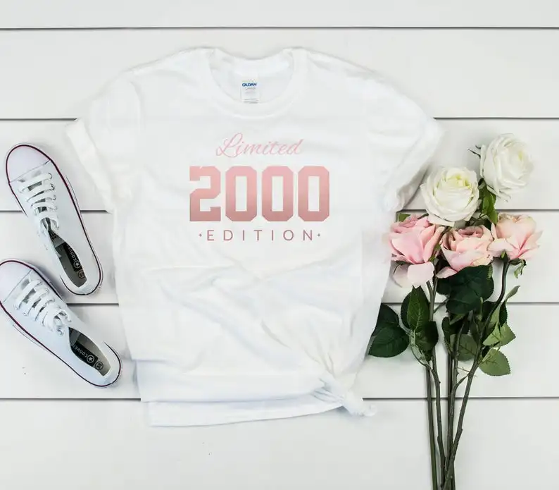 Rose gold-limited edition T-shirt for the 21st birthday in 2000 can be customized for any year the 21st party shirt UNISEX SHIRT
Rose gold-limited edition T-shirt for the 21st birthday in 2000 can be customized for any year the 21st party shirt UNISEX SHIRT