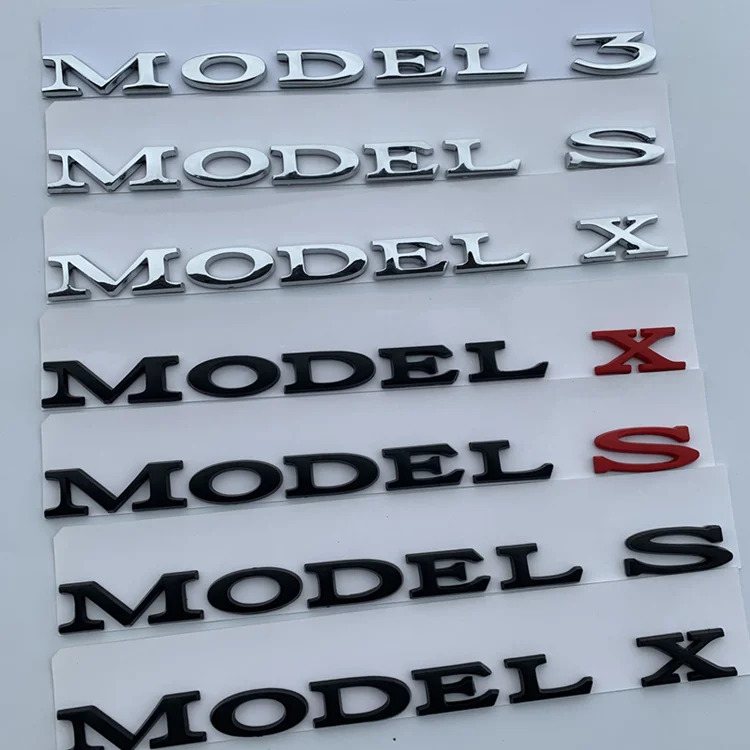 Для Tesla MODEL 3 S X Letters Эмблема для стайлинга автомобиля высокая производительность