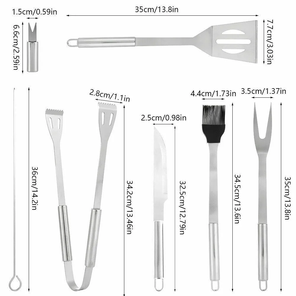 18PCS BBQ Tool Barbeque Portable Case Accessories Bbq Tools Set Stainless Steel Grill Kit with Bag Great Barbecue Utensil Tool
18PCS BBQ Tool Barbeque Portable Case Accessories Bbq Tools Set Stainless Steel Grill Kit with Bag Great Barbecue Utensil Tool