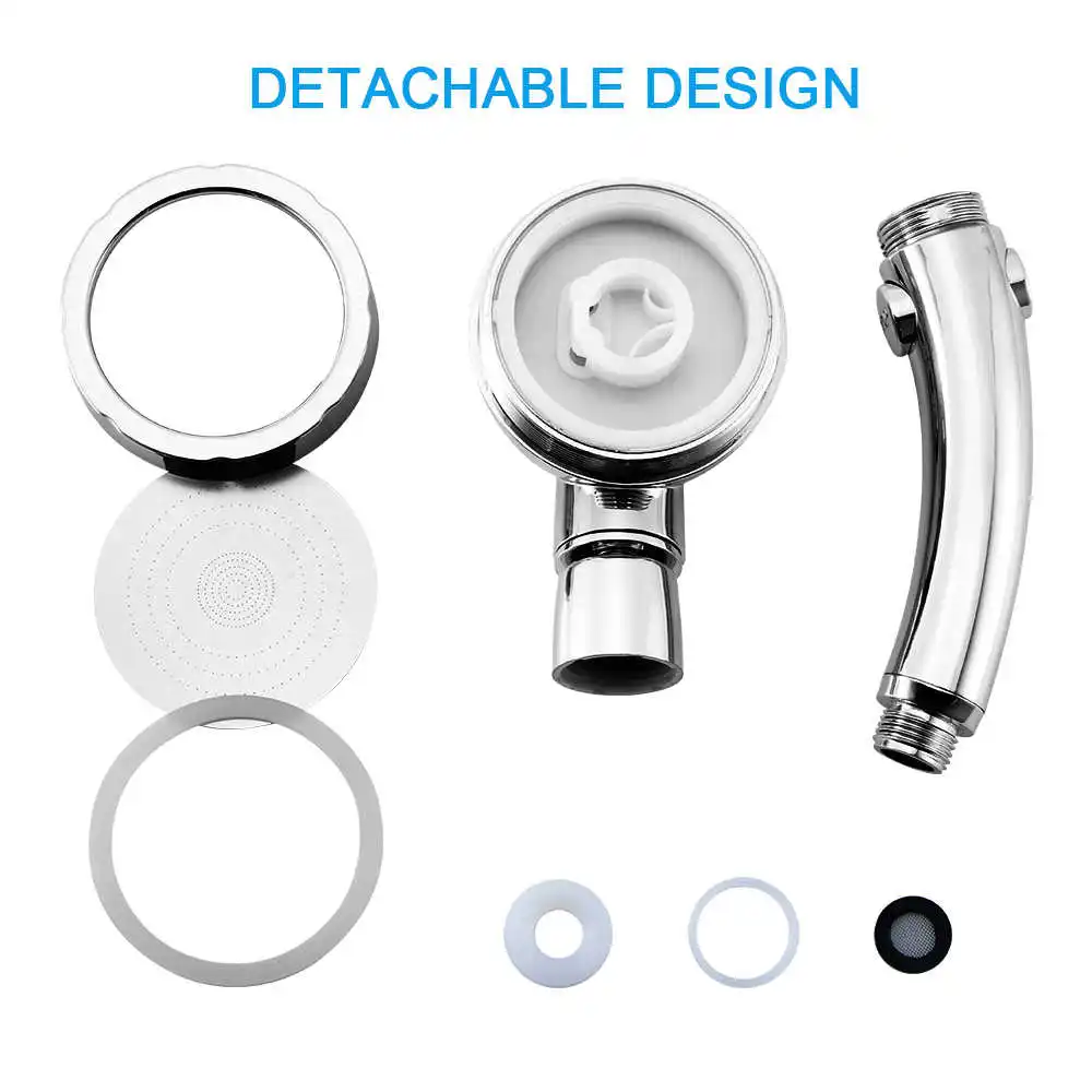 JUSHFO High Pressure Shower Head 360 Degrees Rotating 3 Mode Rainfall Powerful Boosting Spray Handheld Shower Head Stop Button
JUSHFO High Pressure Shower Head 360 Degrees Rotating 3 Mode Rainfall Powerful Boosting Spray Handheld Shower Head Stop Button