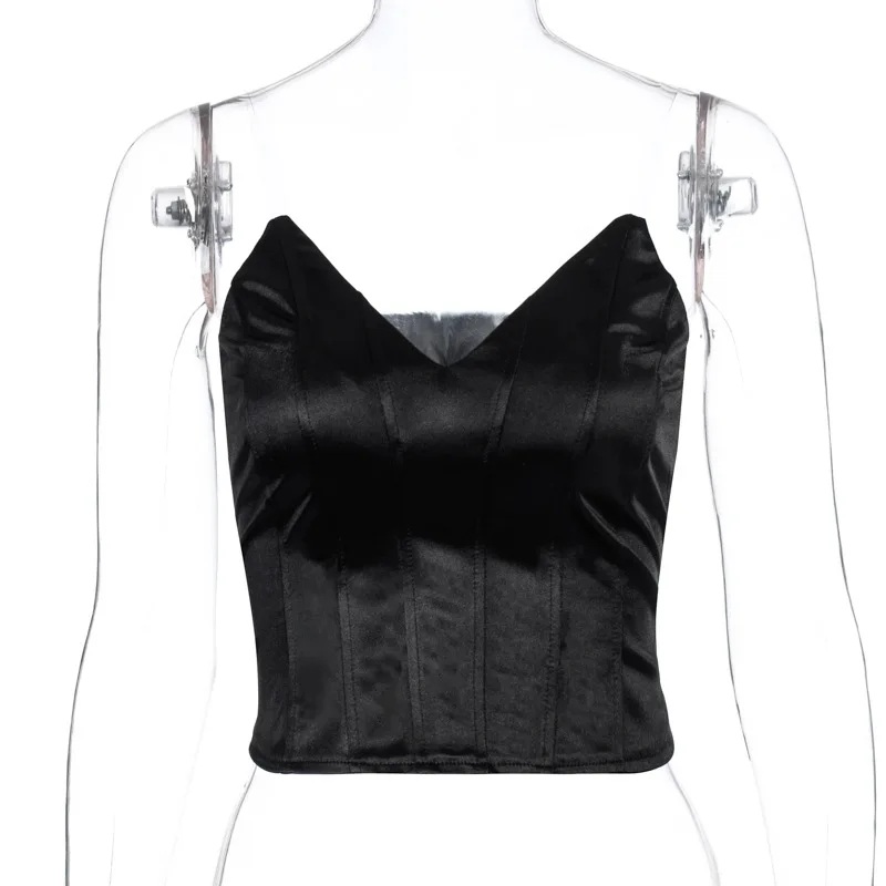 Europe hot V-neck strap Strapless 2020 summer women's dress slim back bandage vest women foreign trade wholesale T031838A
Europe hot V-neck strap Strapless 2020 summer women's dress slim back bandage vest women foreign trade wholesale T031838A