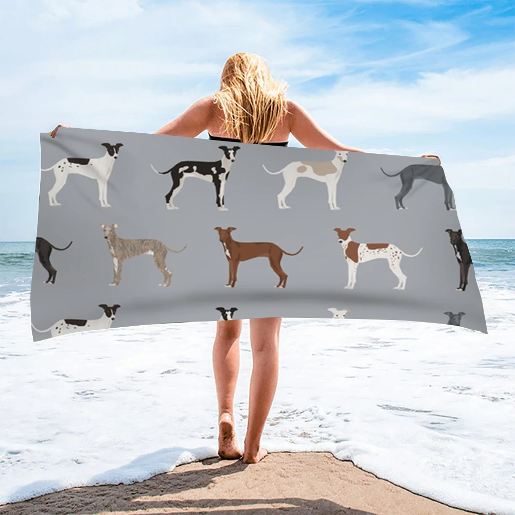 Cartoon Greyhound Dog Pattern Printed Microfiber Adult Beach Towel Super Soft Water-absorbent Breathable Household Bath Towel
Cartoon Greyhound Dog Pattern Printed Microfiber Adult Beach Towel Super Soft Water-absorbent Breathable Household Bath Towel