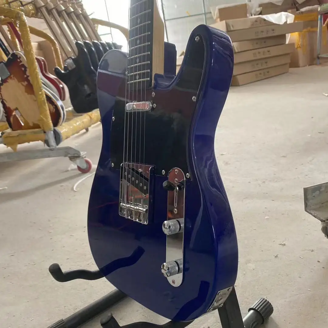 Tele Electric Guitar Navy Blue Color Ebony Fingerboard Elder Body Black Pickguard Free Shipping
Tele Electric Guitar Navy Blue Color Ebony Fingerboard Elder Body Black Pickguard Free Shipping