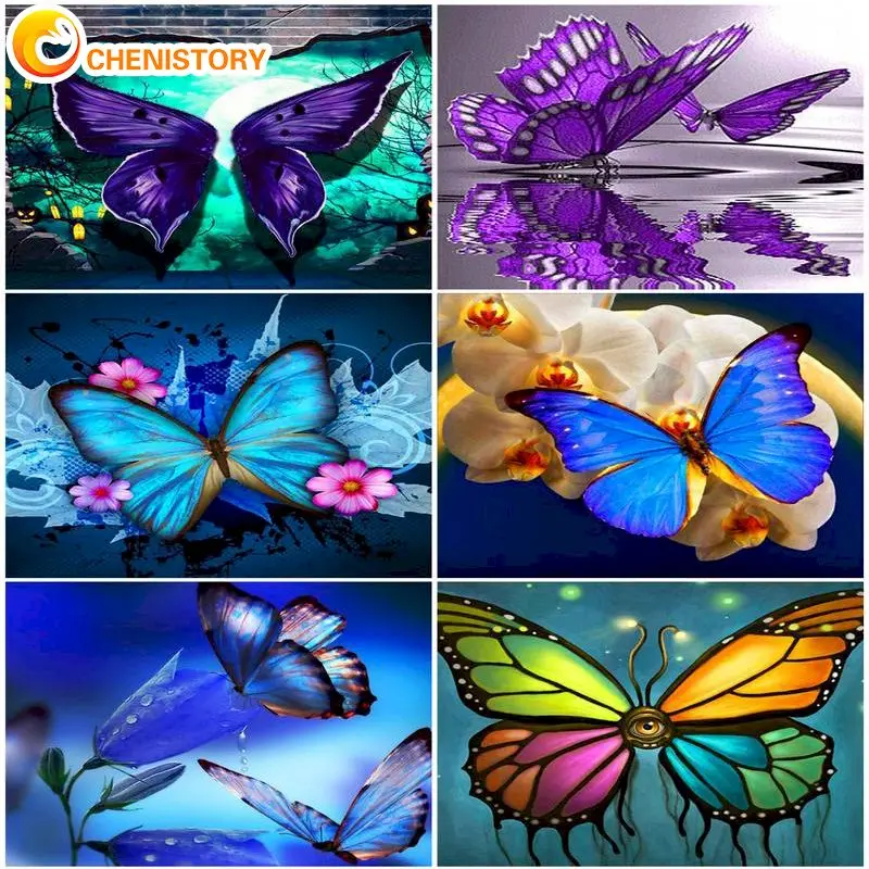 CHENISTORY Oil Painting By Number Butterfly Diy On Canvas With Frame Handmade Paints For Adults Picture Coloring By Number Decor
CHENISTORY Oil Painting By Number Butterfly Diy On Canvas With Frame Handmade Paints For Adults Picture Coloring By Number Decor