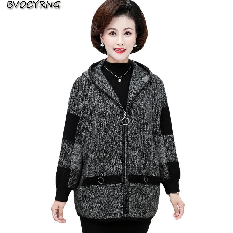 High end double-faced cashmere coat fashion middle-aged women autumn winter coat female plus size woolen parka plaid loose tops
High end double-faced cashmere coat fashion middle-aged women autumn winter coat female plus size woolen parka plaid loose tops