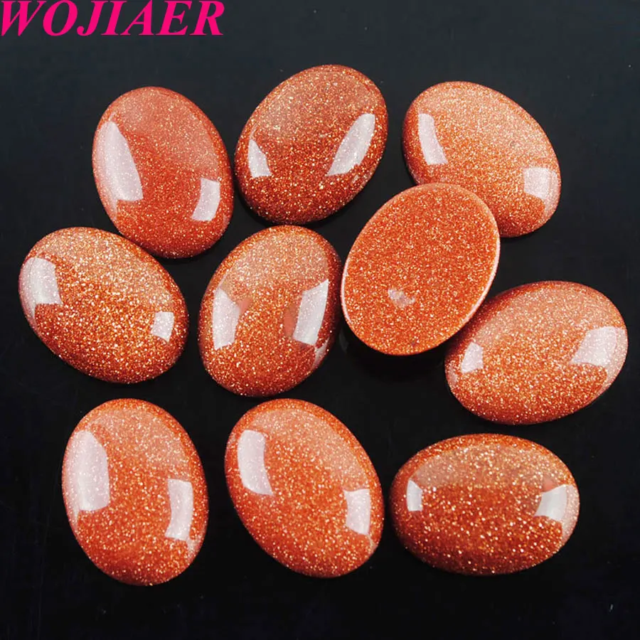 WOJIAER 10Pcs Natural 15x20x6mm Cabochon Bead Oval CAB No Hole Golden Sand Stone for Women Jewelry Making DIY Fittings U8053
WOJIAER 10Pcs Natural 15x20x6mm Cabochon Bead Oval CAB No Hole Golden Sand Stone for Women Jewelry Making DIY Fittings U8053