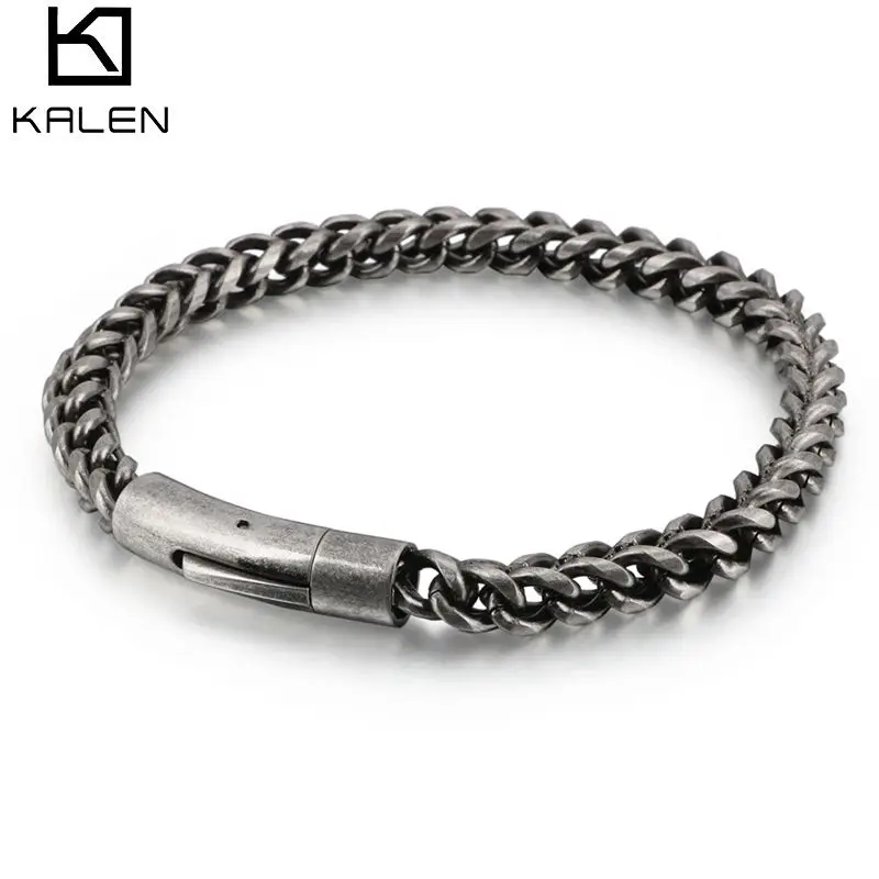 Jewelry Bracelets For Man & Woman 6mm Vintage Chains Bracelet Men 316 Stainless Steel Light Simple Bracelet JB116436-KFC
Jewelry Bracelets For Man & Woman 6mm Vintage Chains Bracelet Men 316 Stainless Steel Light Simple Bracelet JB116436-KFC