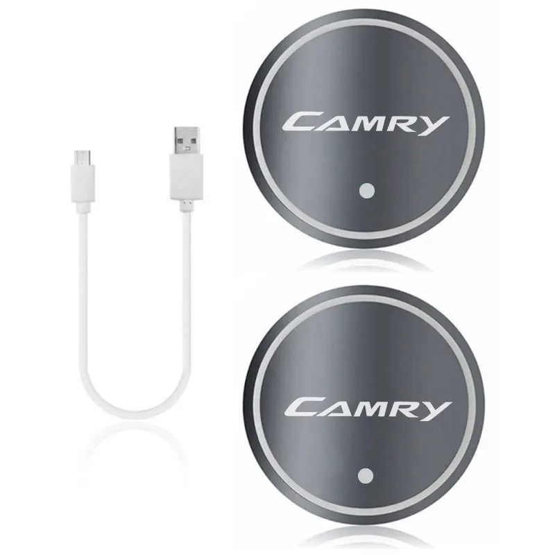 2pcs LED Car multicolor atmosphere light water coaster Car Badge Cup Coaster For Toyota Camry 2017 2018 2019 2020 accessories
2pcs LED Car multicolor atmosphere light water coaster Car Badge Cup Coaster For Toyota Camry 2017 2018 2019 2020 accessories
