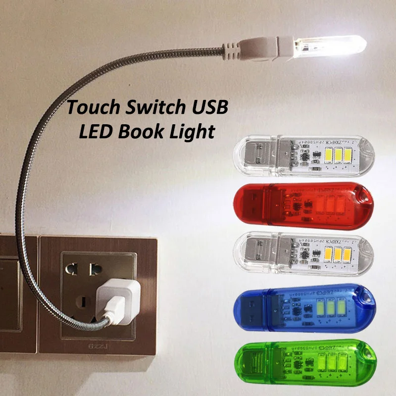 Portable USB LED Book Light DC5V Touch Switch Ultra Bright Reading Book Lamp 1.5W Power Bank Night PC Laptop Lights 3leds
Portable USB LED Book Light DC5V Touch Switch Ultra Bright Reading Book Lamp 1.5W Power Bank Night PC Laptop Lights 3leds