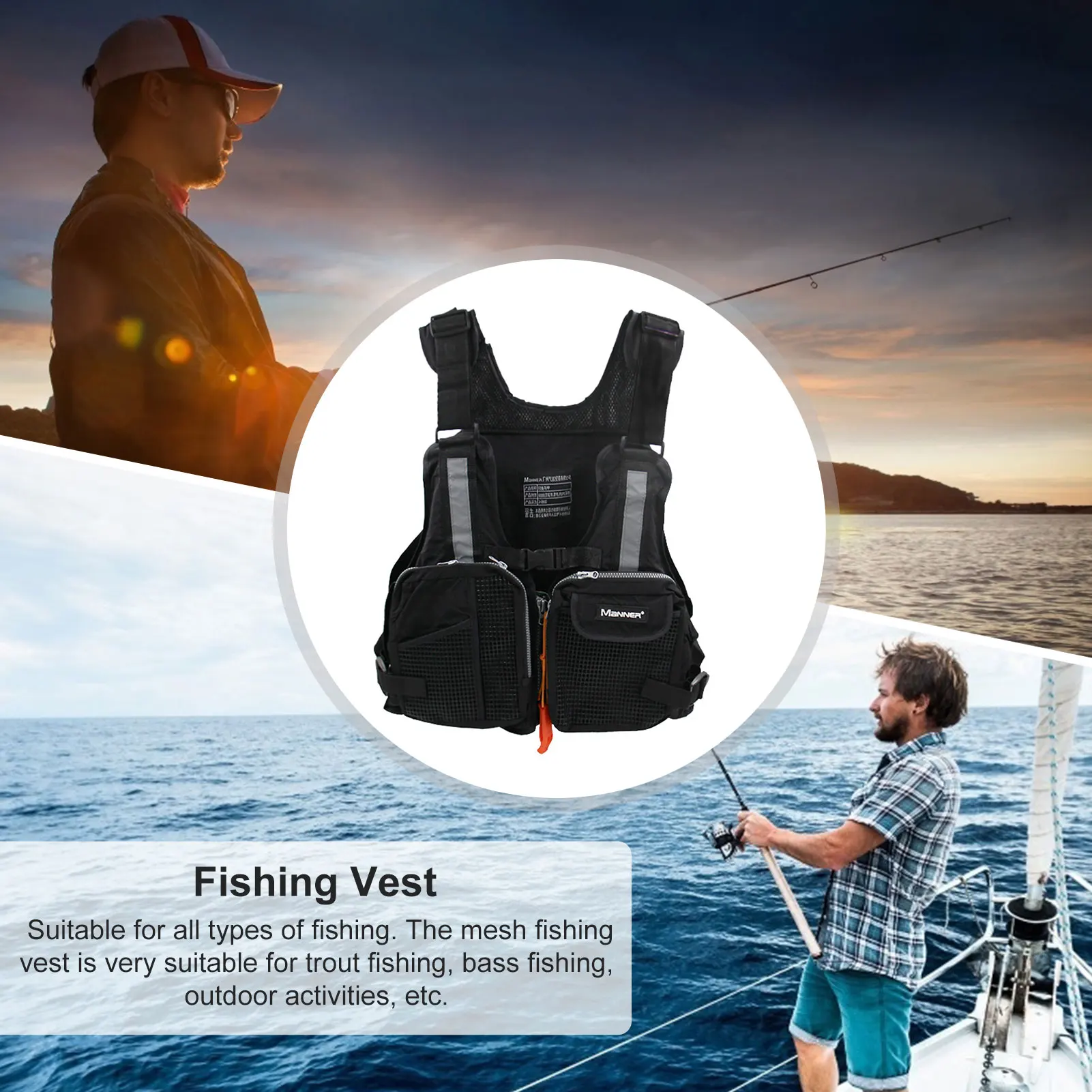 OUTFUN Fly Fishing Vest Adjustable Mutil-Pocket Packs & Detachable Floatation Cushion Fishing Vest
OUTFUN Fly Fishing Vest Adjustable Mutil-Pocket Packs & Detachable Floatation Cushion Fishing Vest