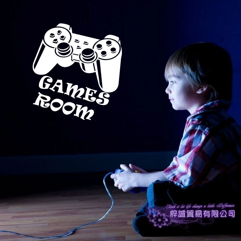 Наклейка для игровой комнаты наклейка контроллера видеоигр игры плакаты