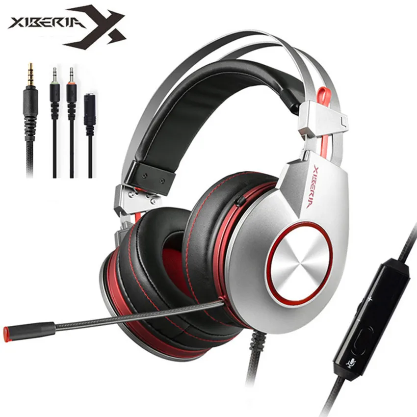 Xiberia K5 3 5 мм игровая гарнитура для PS4/Новая Xbox One Phone Bass Casque / USB 7 1 Surround Stereo PC Gamer