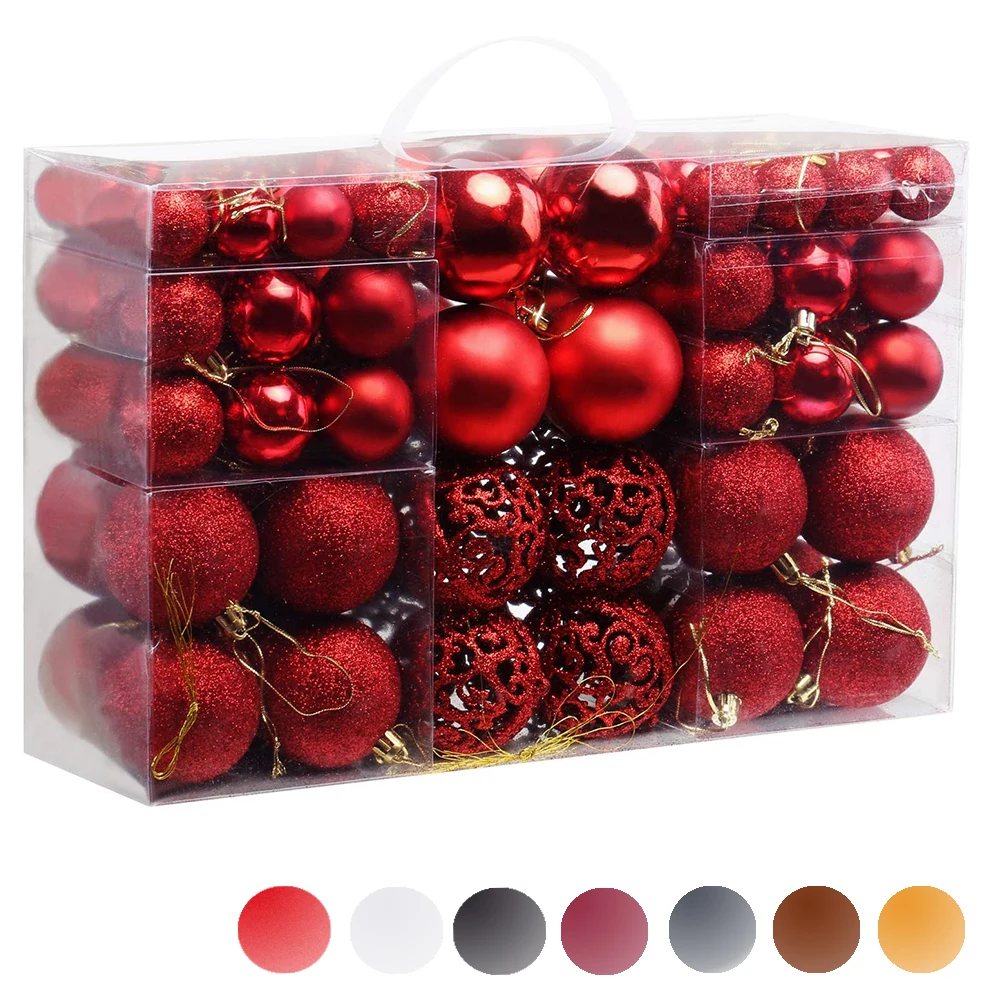 100Pcs/box Christmas Ball Christmas Tree Ornament Christmas Hanging Pendant For Party Home Garden Decoration
100Pcs/box Christmas Ball Christmas Tree Ornament Christmas Hanging Pendant For Party Home Garden Decoration
