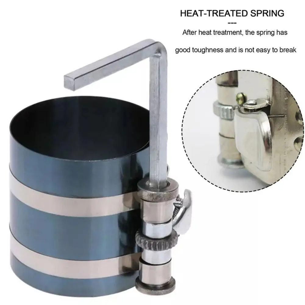 3" Piston Ring Compressor 53-175mm Engine Ratchet Type Clamp Band Installer With Quick Release 15C For 1/4" Drive Key Car Garage
3" Piston Ring Compressor 53-175mm Engine Ratchet Type Clamp Band Installer With Quick Release 15C For 1/4" Drive Key Car Garage