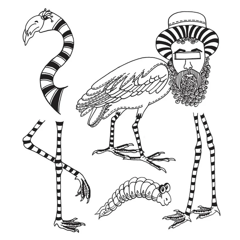Clear Stamps Weird Eagle Caterpillar Bearded Man Wear Hat For DIY Scrapbook Photo Album Craft Card 2021 New
Clear Stamps Weird Eagle Caterpillar Bearded Man Wear Hat For DIY Scrapbook Photo Album Craft Card 2021 New