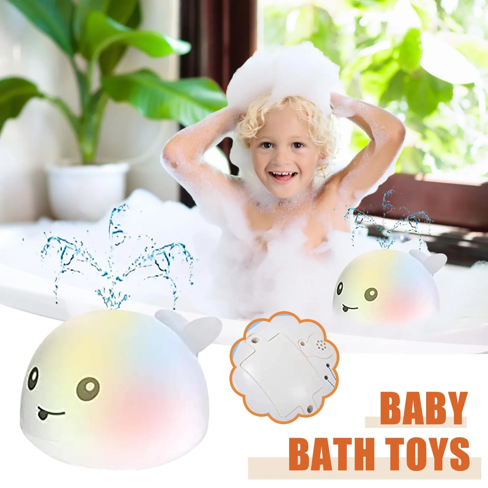 New 2021 Hot Kids Baby Cute Cartoon Whale Floating Spraying Water Bath Toys Spout Spray Shower Bathing Swimming Bathroom Toy
New 2021 Hot Kids Baby Cute Cartoon Whale Floating Spraying Water Bath Toys Spout Spray Shower Bathing Swimming Bathroom Toy