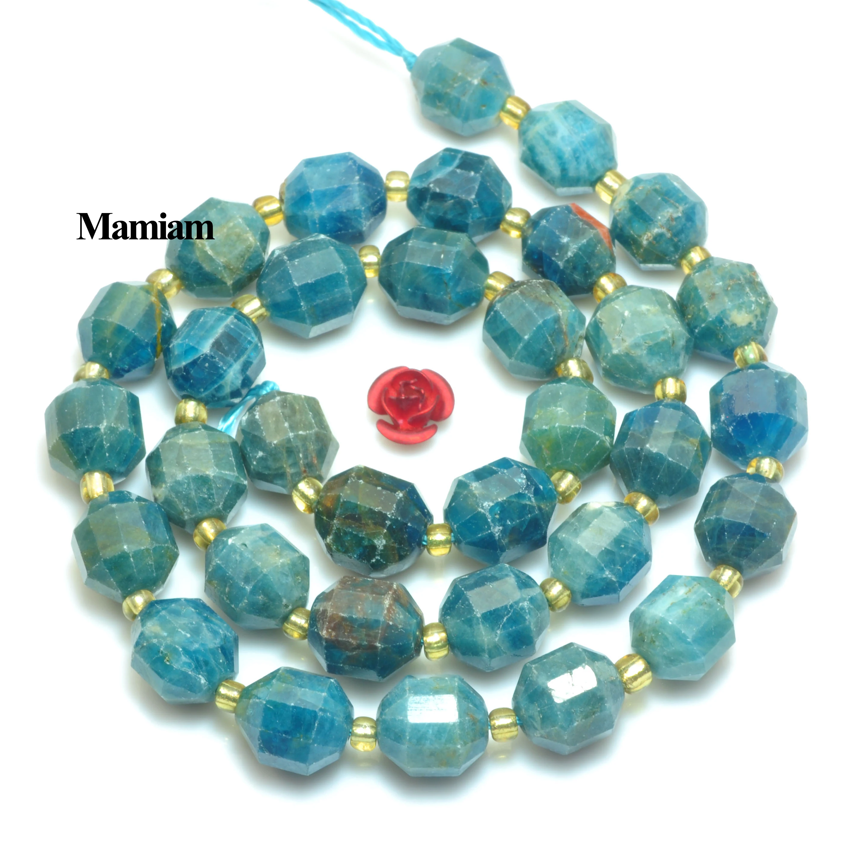 Mamiam Natural Blue Apatite Faceted Cylinder Beads 9x10mm Round Loose Stone Diy Bracelet Necklace Jewelry Making Gift Design
Mamiam Natural Blue Apatite Faceted Cylinder Beads 9x10mm Round Loose Stone Diy Bracelet Necklace Jewelry Making Gift Design