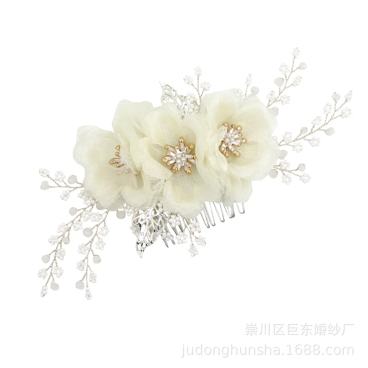CHIFFON FLOWER Leliin Gold Bridal Hair Comb Wedding Hair Headpiece Crystal Hair Barrette bride Hair Pins Hair Jewelry 
CHIFFON FLOWER Leliin Gold Bridal Hair Comb Wedding Hair Headpiece Crystal Hair Barrette bride Hair Pins Hair Jewelry